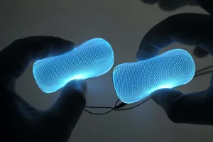 [ Round ] ice Blue Star-Lord Decorations led Light Flexible Helmet Lights Cosplay DIY kit RGB Superhero for Men Gifts