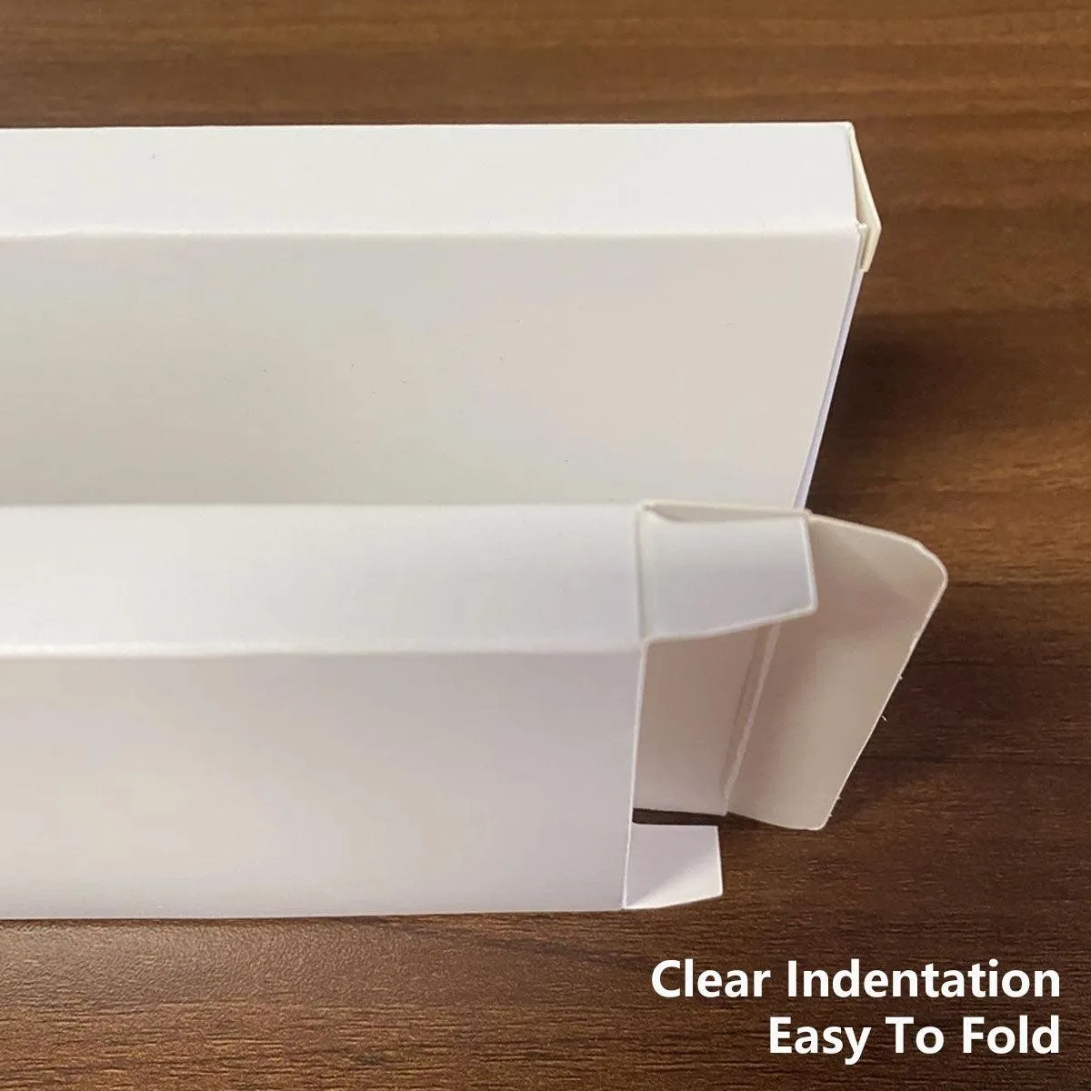 100pcs White Card Box Small Square Folding Box Flat Gift Packaging Storage Box