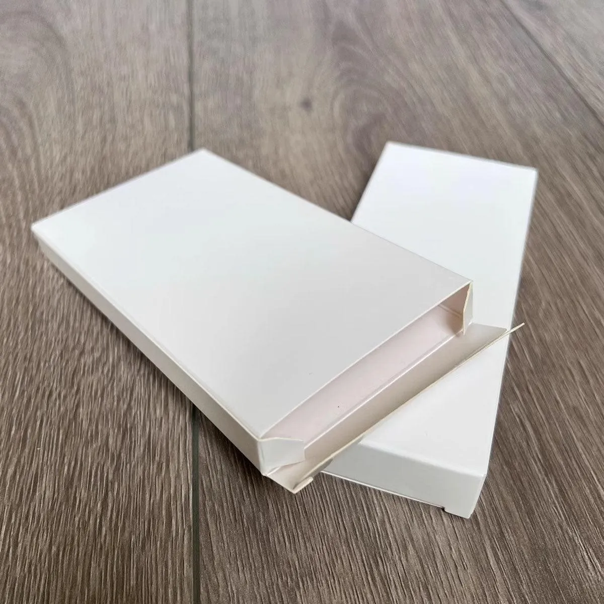 100pcs White Card Box Small Square Folding Box Flat Gift Packaging Storage Box