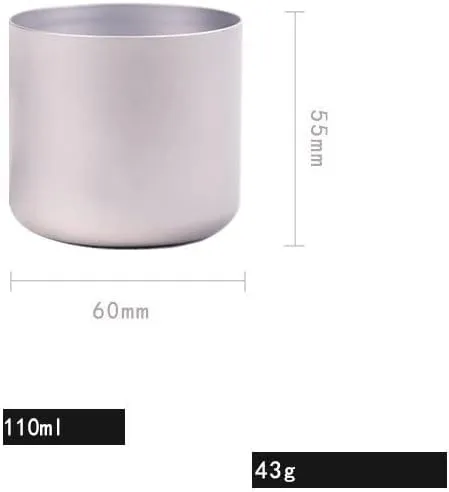 110ML Pure Titanium Tea Cup Outdoor Household Portable Coffee Cup 1PC(110ML A)
