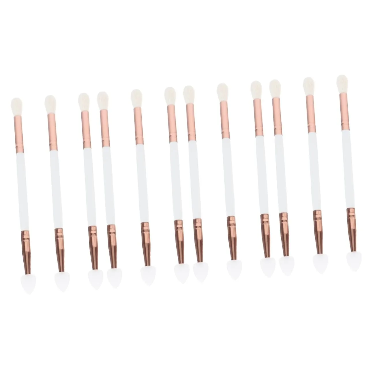 12pcs Double Headed Eyeshadow Brush Lightweight Firm Makeup Tools for Easy Application for Beginners Daily Use Convenient Storage for Stylish Looks