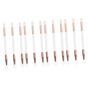 12pcs Double Headed Eyeshadow Brush Lightweight Firm Makeup Tools for Easy Application for Beginners Daily Use Convenient Storage for Stylish Looks