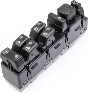 15883429 Front Driver Side Master Power Window Switch with Folding Mirrors Compatible with 2003 2004 2005 2006 2007 Hummer H2 Power Master Window Door Lock & Mirror Control Switch Module