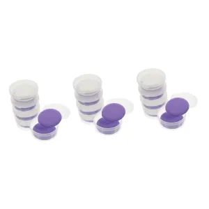 15sets Round Makeup Sponges for Foundation and Concealer Multi-use Cosmetic Sponges Travel Case Storage Boxes