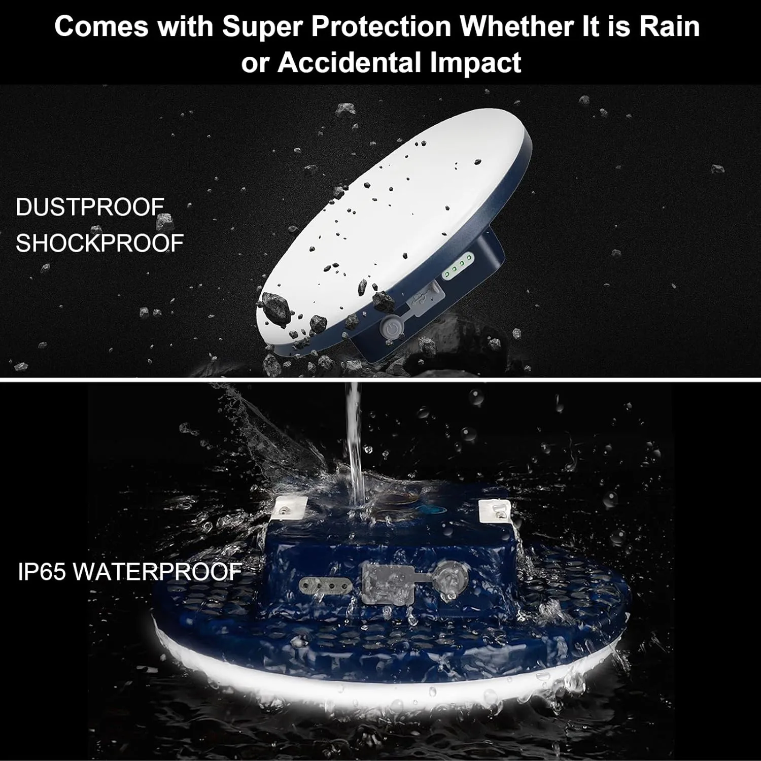 16500mAh 3000LM 3000K 6000K Flashlight Portable LED Camping Lantern Rechargeable Light 60W with Magnet IP65 Waterproof Tent Light Power Failure Emergency Survival Kits for Fathers Day Gift