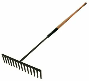 16" Steel Asphalt Rake w/18" Long Shank
