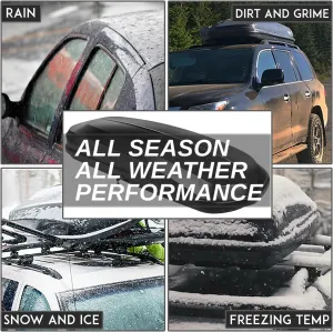 17 cu. ft. Rooftop Cargo Box 78" L x 31" W x 15" H ABS Lockable Hard Shell Waterproof Car Roof Luggage Carrier Capacity 110 lbs