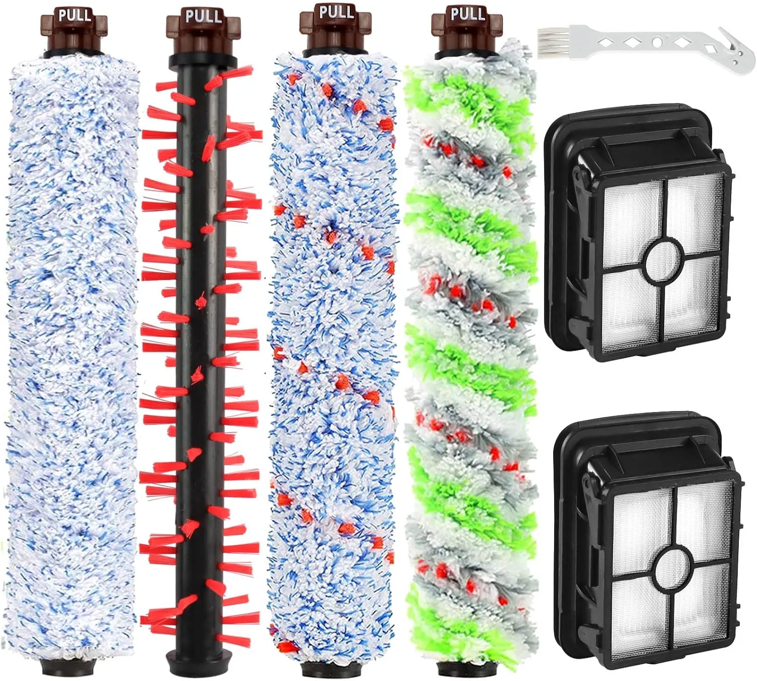 1785A 2306A CROSS WAVE Brush Roll & 1866 Filter Replacement for Bissell Crosswave 1785R 1785 2306 2551 Vacuum Cleaner LUXRILIX