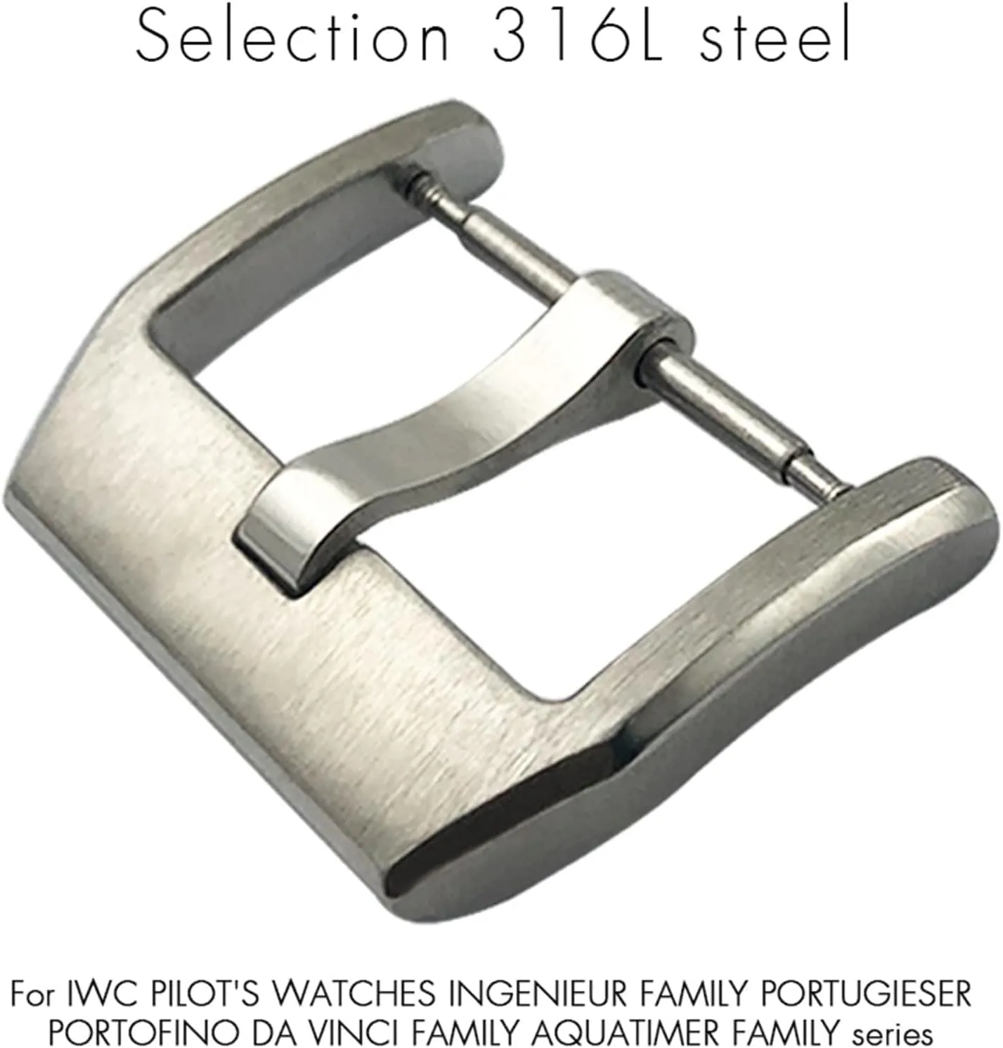 18mm 20mm 316L Stainless Steel Buckle for IWC Pilot Mark Portugieser replacement watch accessories Folding Clasp