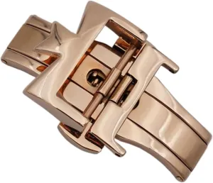 18mm 20mm 316L Stainless Steel Double By Double Open Watch Buckle Clasp Strap Deployant For Watchbands