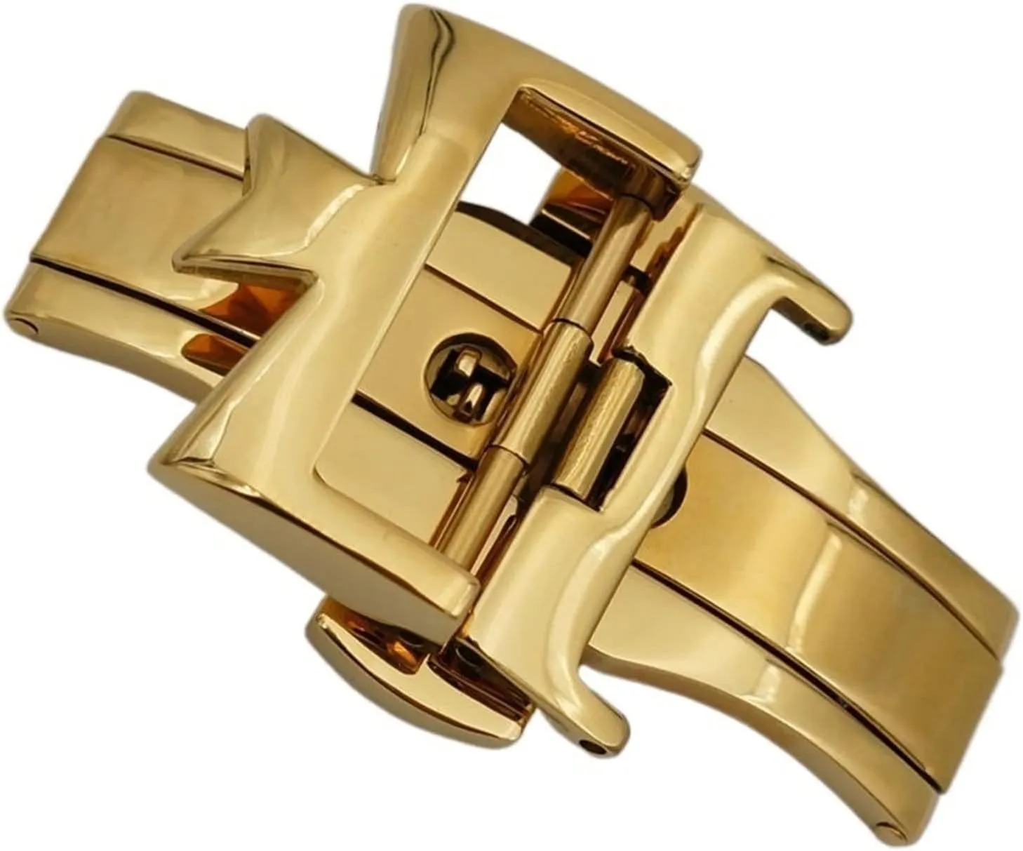 18mm 20mm 316L Stainless Steel Double By Double Open Watch Buckle Clasp Strap Deployant For Watchbands