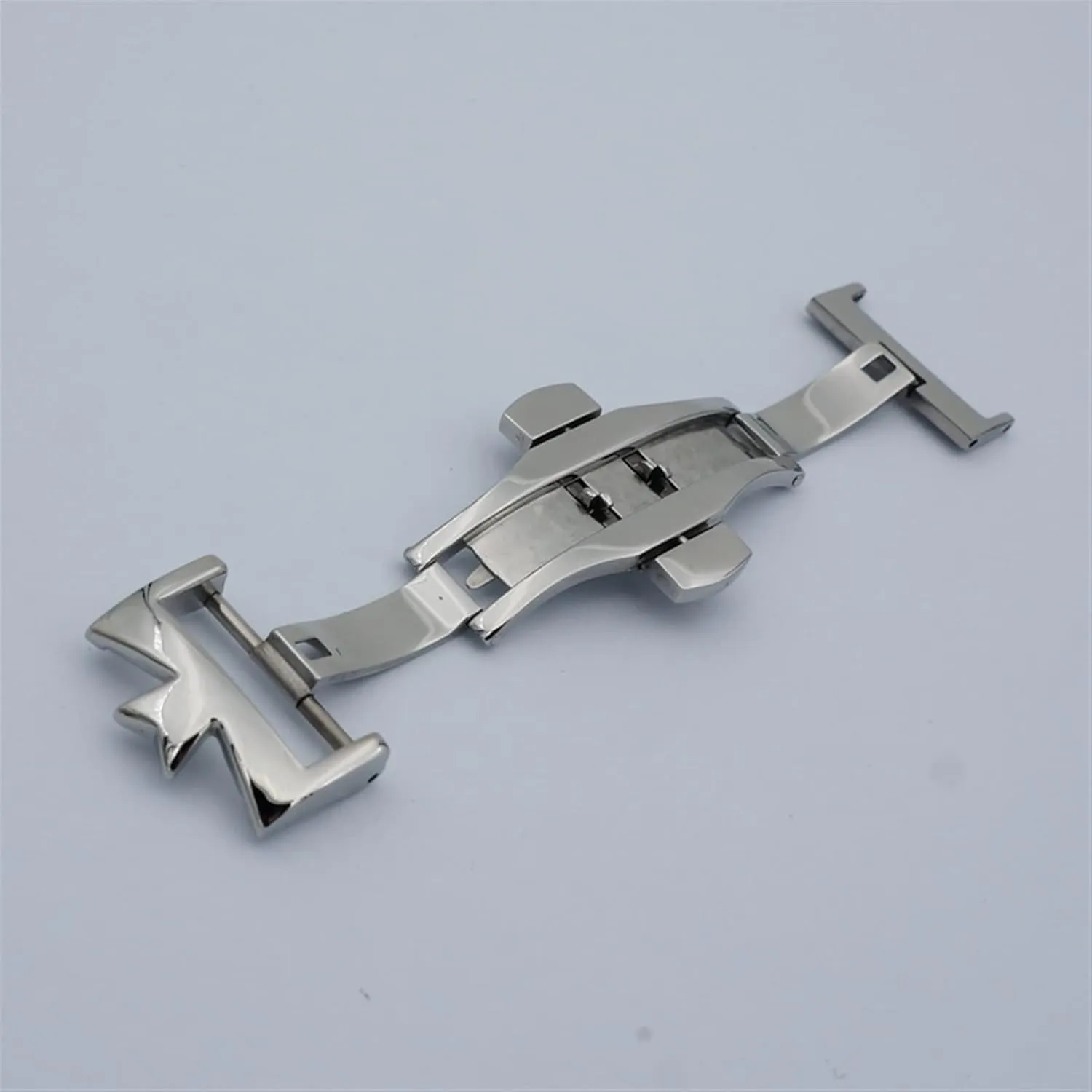 18mm 20mm 316L Stainless Steel Double By Double Open Watch Buckle Clasp Strap Deployant For Watchbands