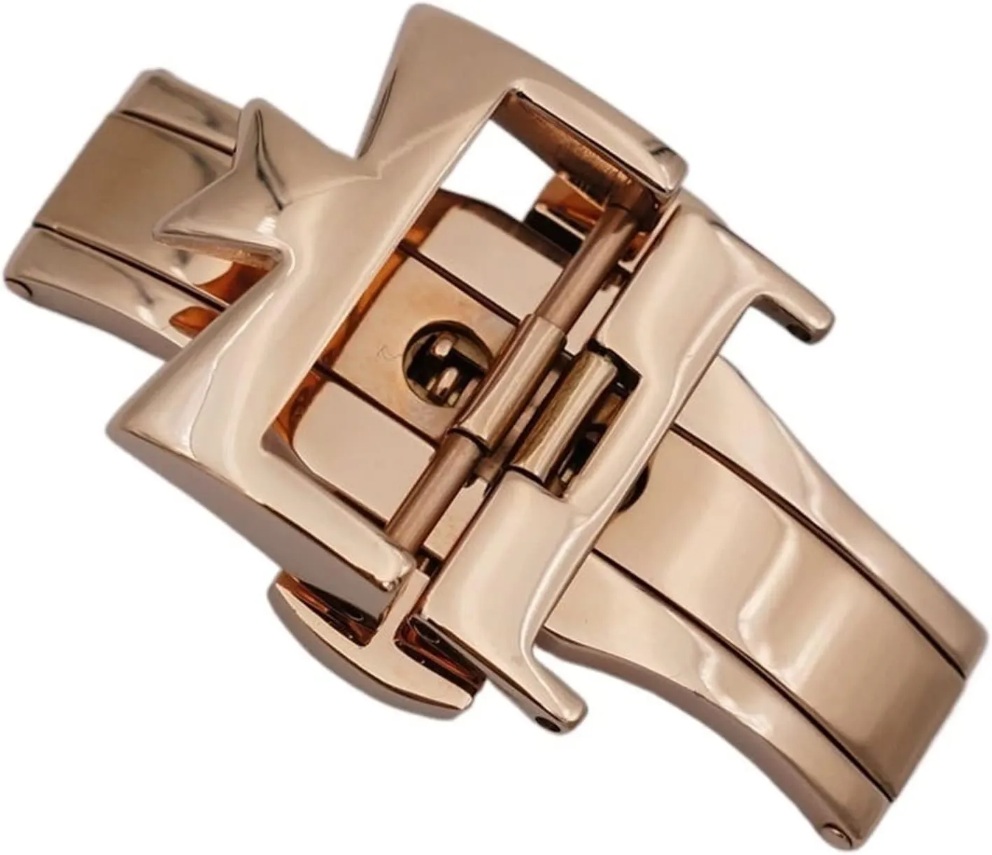 18mm 20mm 316L Stainless Steel Double By Double Open Watch Buckle Clasp Strap Deployant For Watchbands
