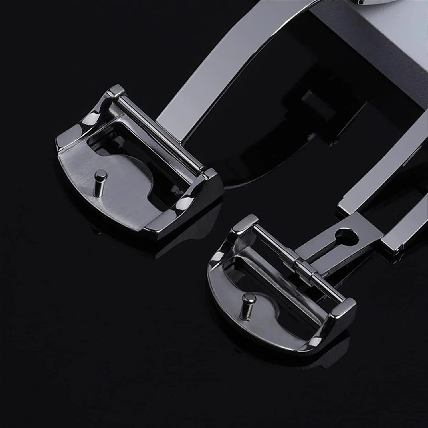 18mm 316L Stainless Steel Deployment Butterfly Watch Buckle For IWC Big Pilot Spitfire Strap Folding Clasp