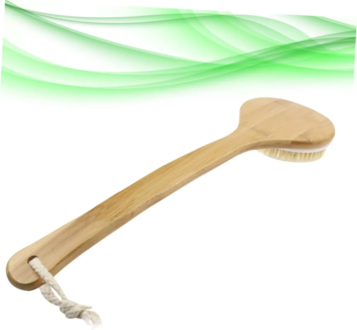 1pc Bristle Brush Cleansing Brush Fascia Body Brush Body Exfoliator Exfoliating Body Scrub Body Massager Towel Sponge Washcloths Paddle Face Tool Body Dry Brush Men Wooden Khaki/1124