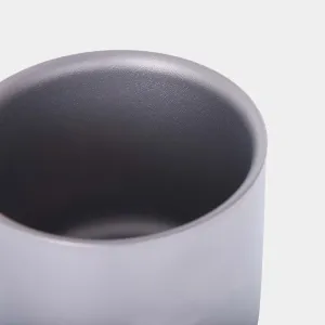 1PC pure titanium outdoor tea cup 125ml double layer water cup camping coffee cup