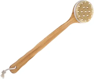 1Pc Slip Long Handle Bath Scrubber Brush for Body Exfoliation Back Massage Tool for Men and Women Soft Bristle Design for Deep Cleansing Shower