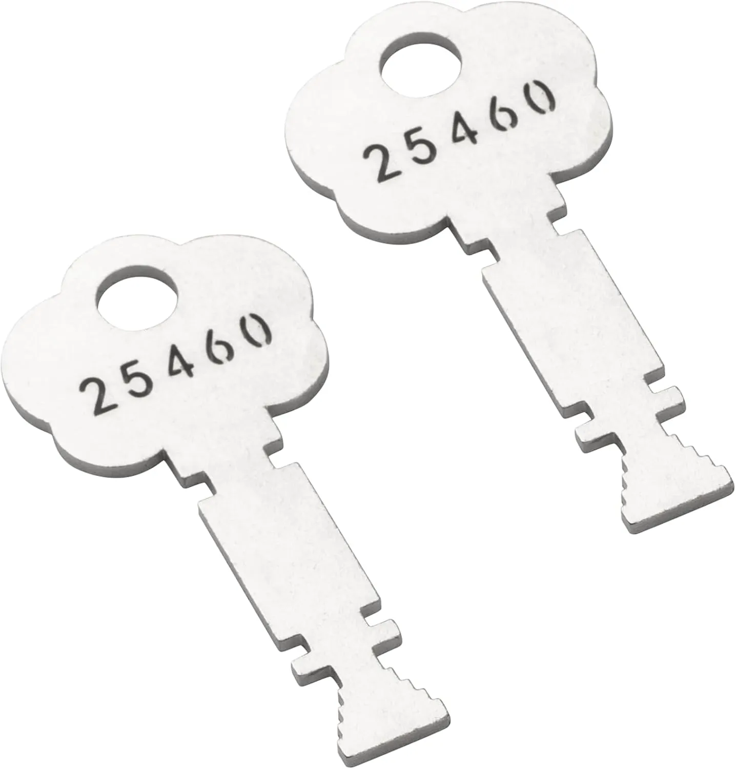 2-Pack, Honkador Fire Alarm Master Box Key, 25460 Christmas Tree Fire Rescue Key Compatible with Gamewell and Elevator, Firefighter's Tools, Silver
