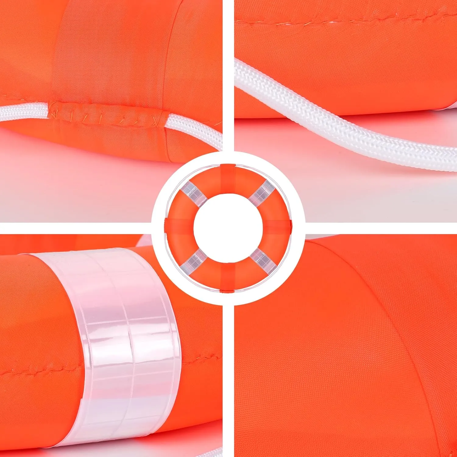 20 Inch Safety Life Preserver Ring Buoy for Swimming, Swim Foam Ring - Pool Safety Throw Rings, Rescue Lifeguard Wall Decoration
