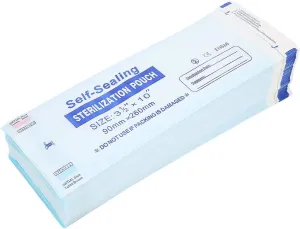 200Pcs Box Bag,Disposable Bag Sealed Self Sealing Bag for Equipment Cleaning Tools (90 * 260mm)