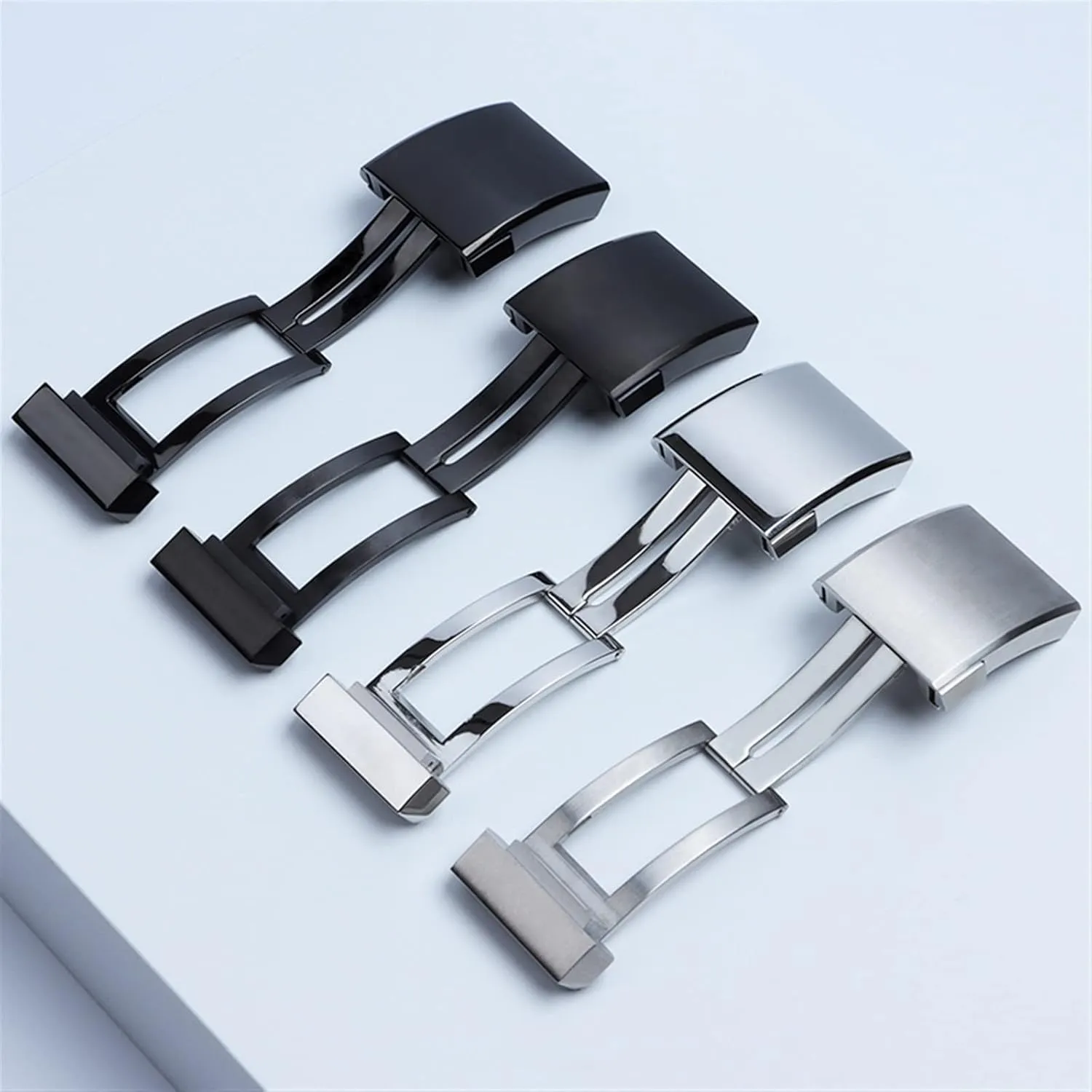 20mm Stainless Steel Buckle For Breitling Classic clasp 1884 Men Rubber Silicone Strap Adjusted Folding Buckle