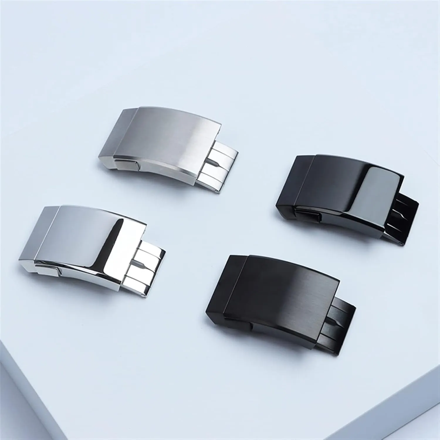 20mm Stainless Steel Buckle For Breitling Classic clasp 1884 Men Rubber Silicone Strap Adjusted Folding Buckle