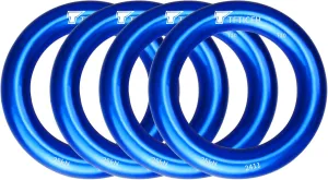 25kN Rappel Ring, Aluminum Climbing O-Ring, High Strength Durable Tension Ring for Rock Climbing Arborist Hammock Rescue Slackline Rigging Tree Climbing Rappelling