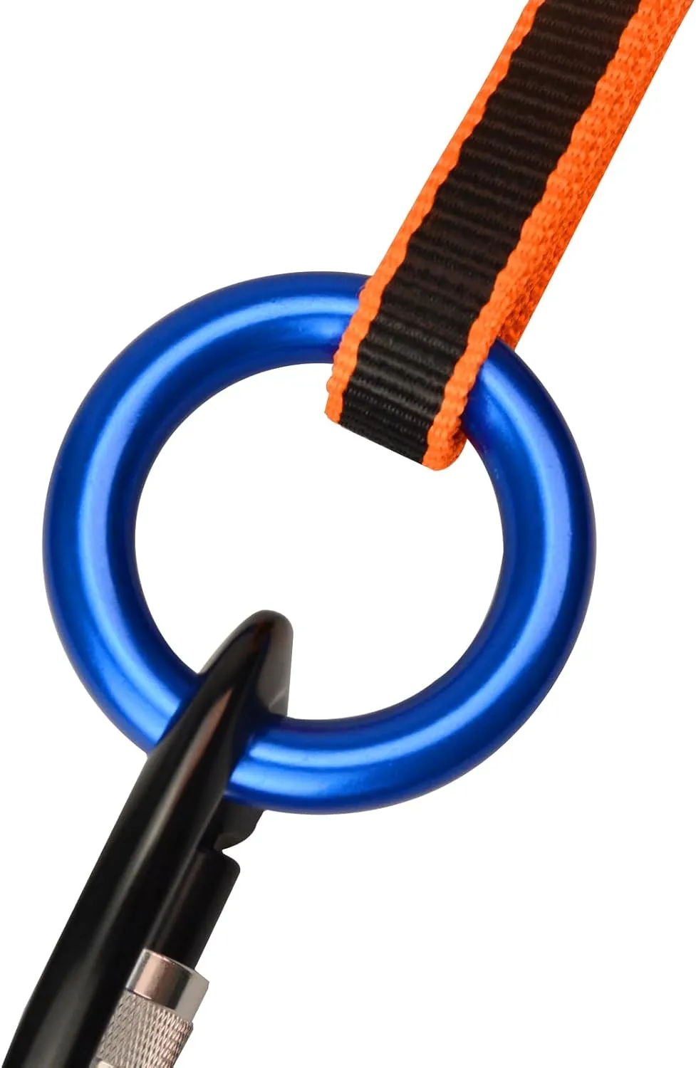 25kN Rappel Ring, Aluminum Climbing O-Ring, High Strength Durable Tension Ring for Rock Climbing Arborist Hammock Rescue Slackline Rigging Tree Climbing Rappelling