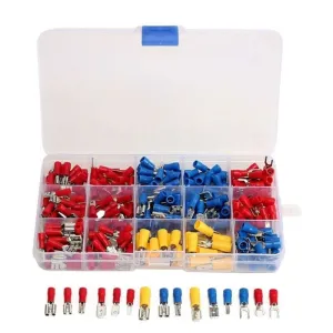 280 Pcs Electrical Wire Connector Insulated Shovel Type Copper Crimp Terminals Quick Disconnect Crimp Terminals
