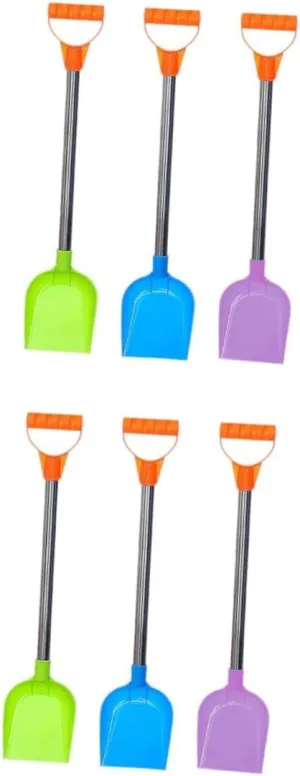 2sets 3pcs Winter Snow Shovel Playthings for Thicken Shovels for Snow and Dirt Random Color Durable and Safe Design for Outdoor Fun Backyard Random Color 3pcs*2