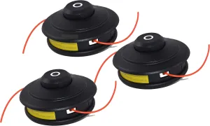 3 x Thread Spool Compatible with Güde Lux Mr. Gardener Bullpower AOSOME Blue Bird Brast Brush Cutter