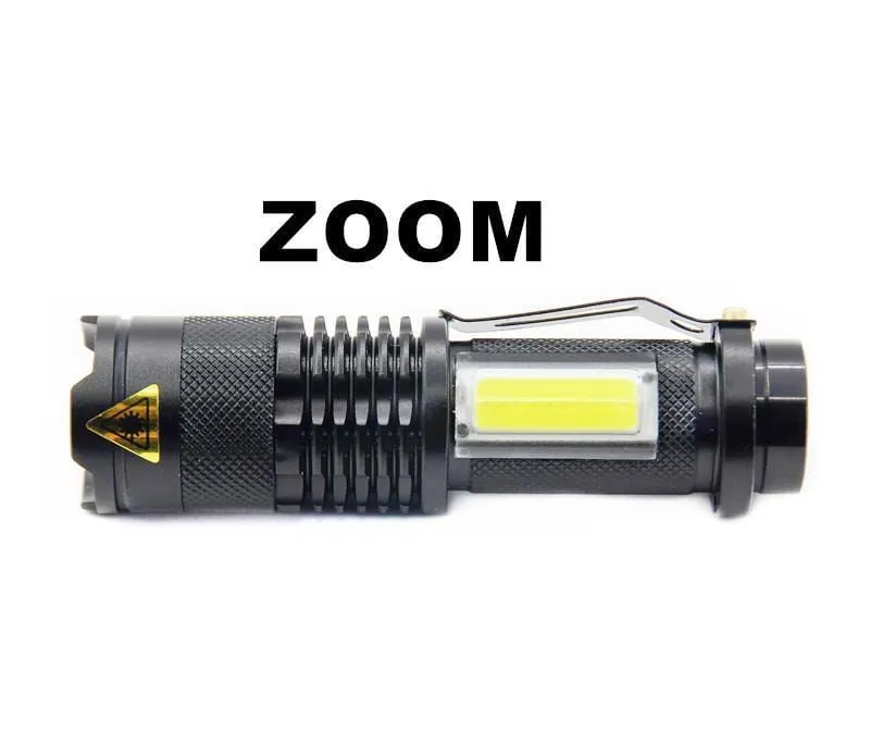 3800LM XML-Q5 COB LED Portable Flashlight