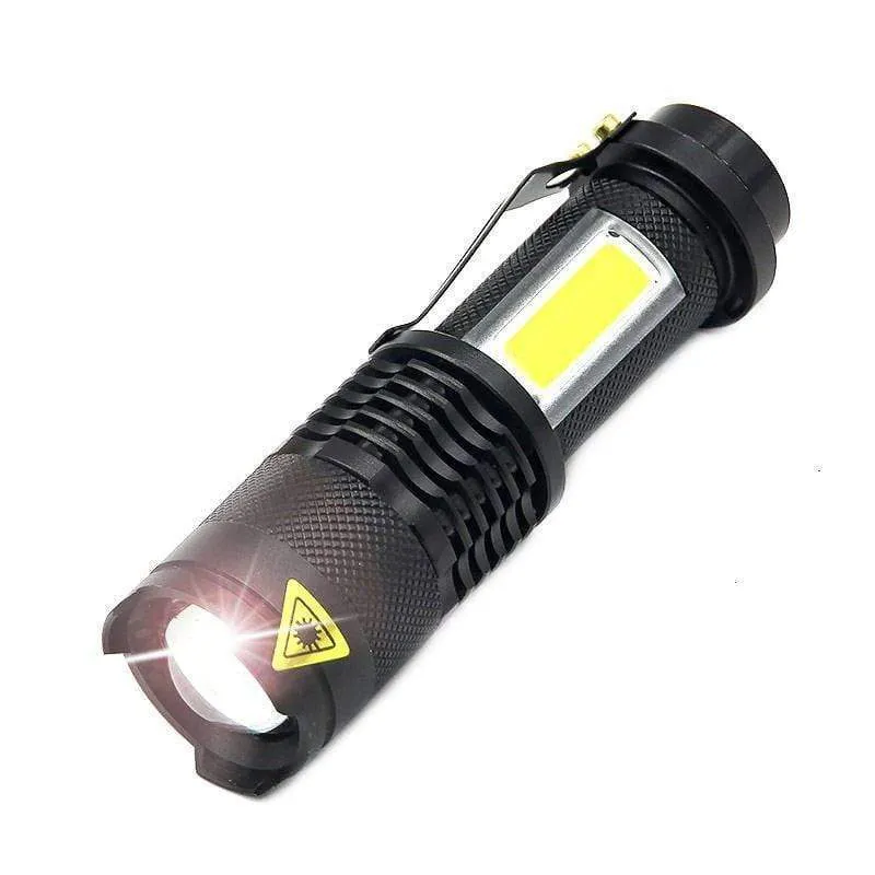 3800LM XML-Q5 COB LED Portable Flashlight