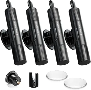 4 Pack Safe Hammer Glass Breaker Underwater, 2-in-1 Car Safety Hammer Window Breaker and Seatbelt Cutter, Car Accessories, 1s Rapid Escape, Emergency Rescue Tool for Auto Accidents(Black, Portable)