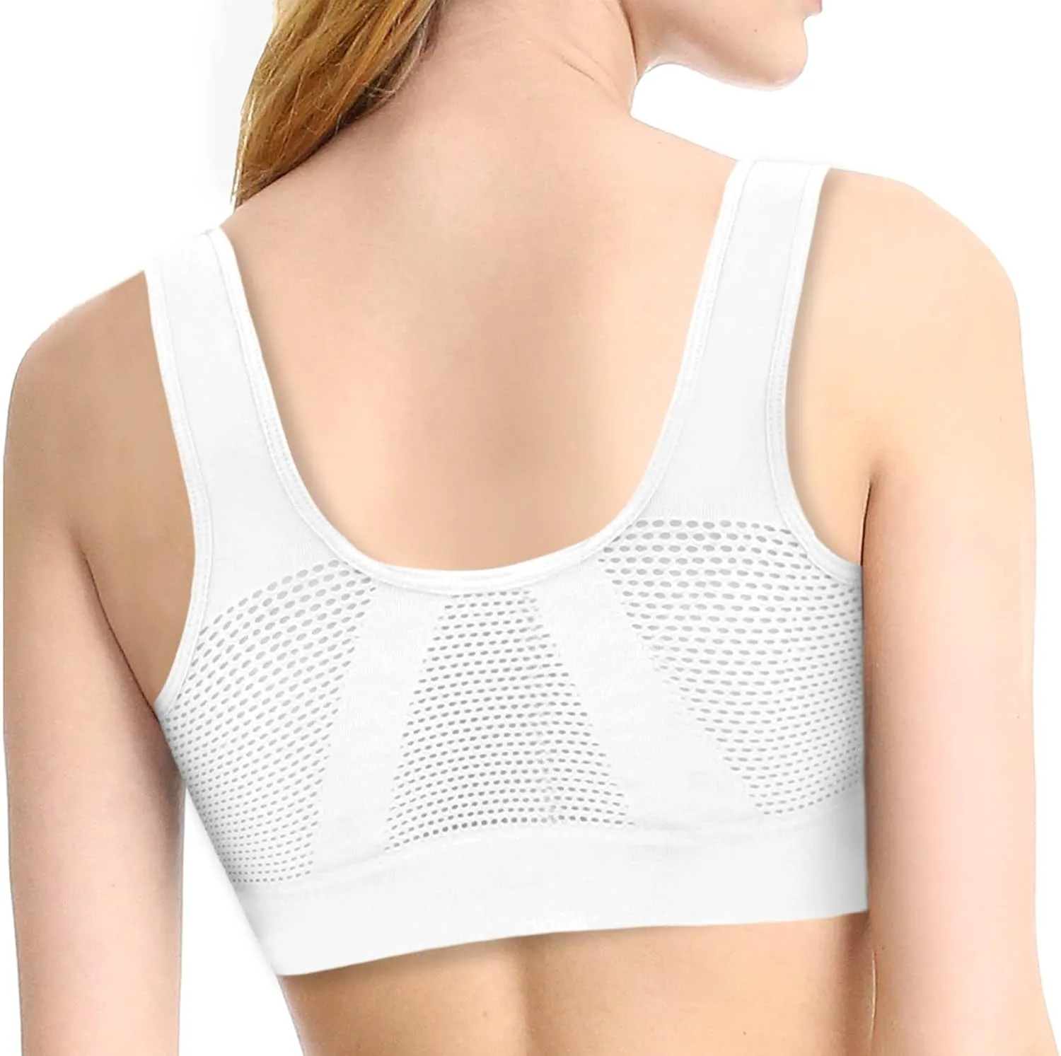 4-Pack Women's Seamless Wireless Cooling Unpadded Comfort Bra
