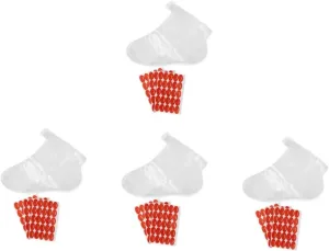 4 Sets Disposable Foot Mask Moleskin Heel Foot Spa Soak Shoes Toenail Hard Skin Remover Foot Lotion Socks for Dry Feet Overnight Cover Collapsible Point Foot Spray Peel Cup Plastic