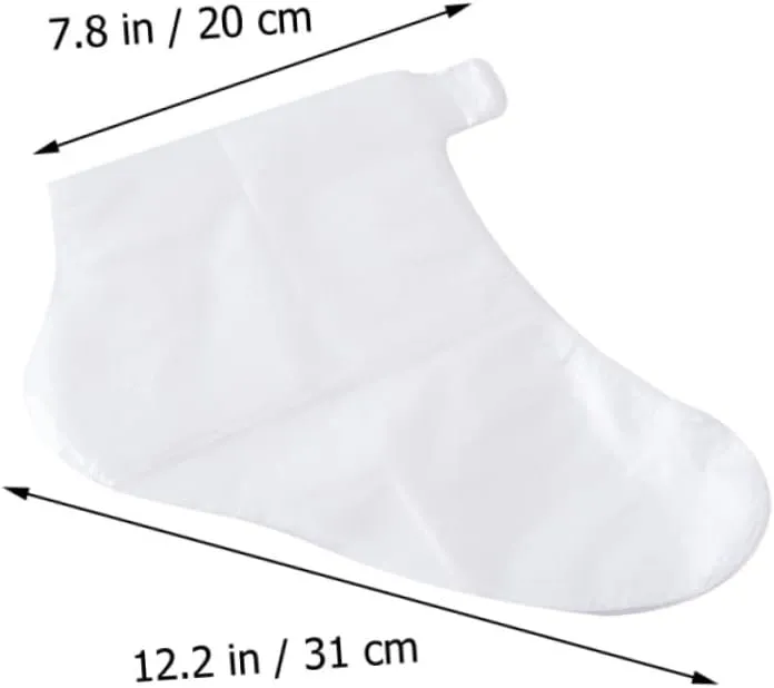 4 Sets Disposable Foot Mask Moleskin Heel Foot Spa Soak Shoes Toenail Hard Skin Remover Foot Lotion Socks for Dry Feet Overnight Cover Collapsible Point Foot Spray Peel Cup Plastic