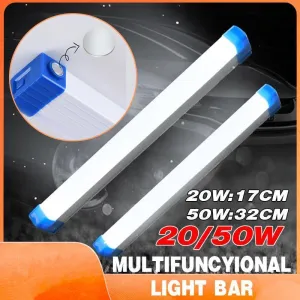 50W Portable Lantern LED Camping Light Lighting Stick Rechargeable Magnetic Bar