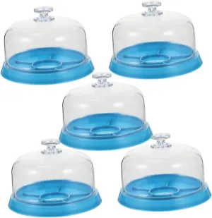 5pcs Watch Movement Cover Organizers with Transparent Dust for Watch Repair for Watchmakers and DIY Enthusiasts Portable for and Use