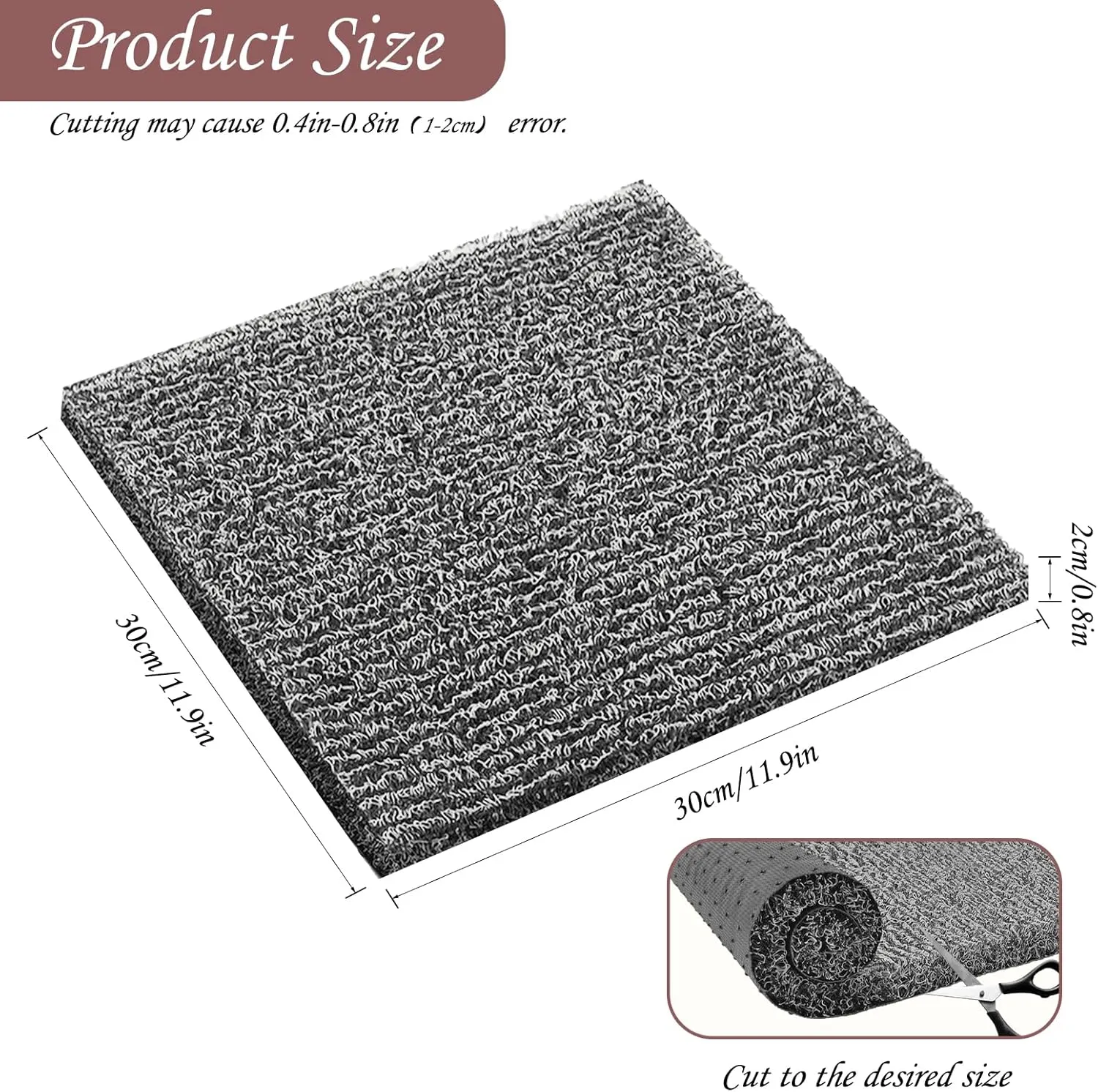 6 Pack Nesting Pads for Chicken Coop 12” x 12” Chicken Nesting Pads Washable Plastic Nesting Box Pads Chicken Coop Accessories for Chicken Hen Box Laying Eggs (Gray)