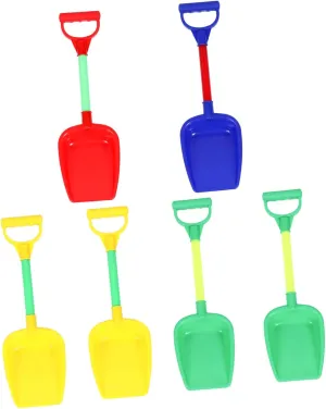 6pcs Beach Sand Shovel Tools Shovels for Sand Sculpture Play Random Colors for Outdoor Fun Random Color