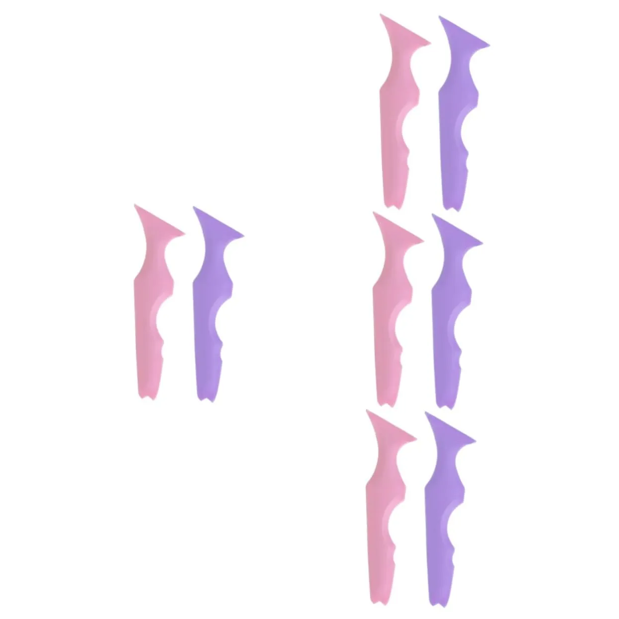 8pcs Silicone Makeup Aid Eyeliner Lipstick Stencils for Precision Application Easy Lip Line Positioning Eye Makeup for Parties and Everyday Use