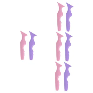 8pcs Silicone Makeup Aid Eyeliner Lipstick Stencils for Precision Application Easy Lip Line Positioning Eye Makeup for Parties and Everyday Use