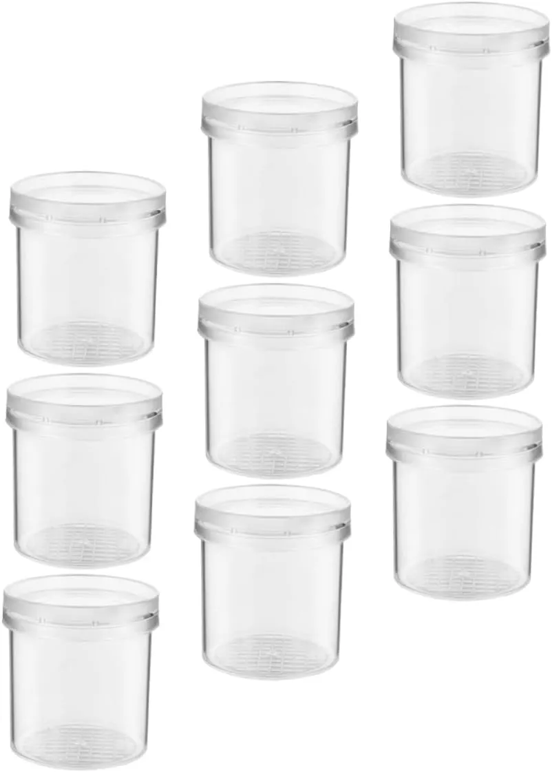 9Pcs Portable Critter Boxes with Magnifying Glass Multi Function Observation Containers for Outdoor Activities Insect Viewing and Crafts