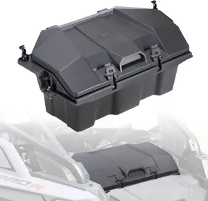 A & UTV PRO 60 QT Forward Cargo Box Compatible with 2022 2023 2024 Polaris RZR PRO R/Pro R 4, Rear Storage Bin Bed Tool Box Accessories, Waterproof Dust Resistant, Replace OEM # 2884235