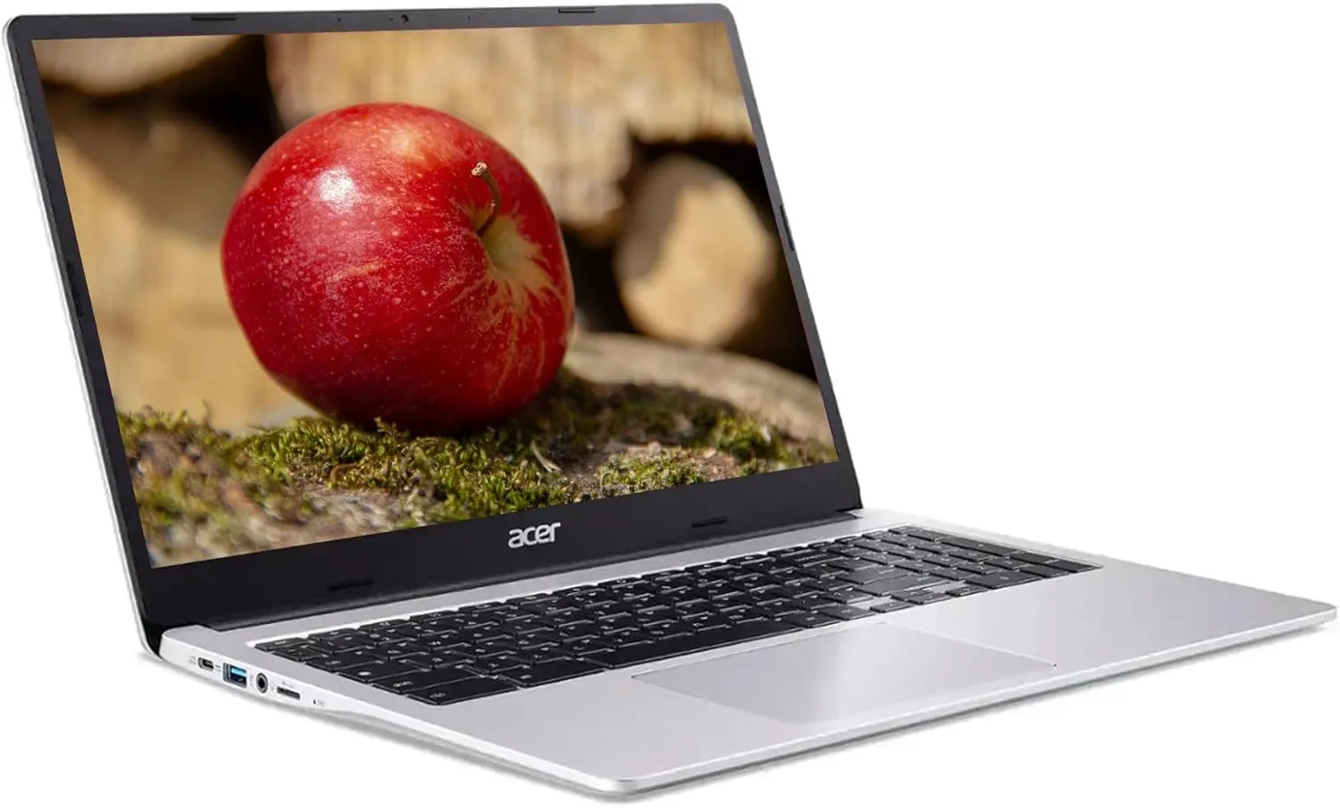 Acer Chromebook 315 with Gemini-AI Chrome OS | 15.6'' HD Display | 4GB RAM|128GB SSD & 128GB Portable SSD| Intel Pentium 4-Core CPU| Webcam | Card Reader| Display Port| Wi-Fi 6| Ultra Light| RK Bundle