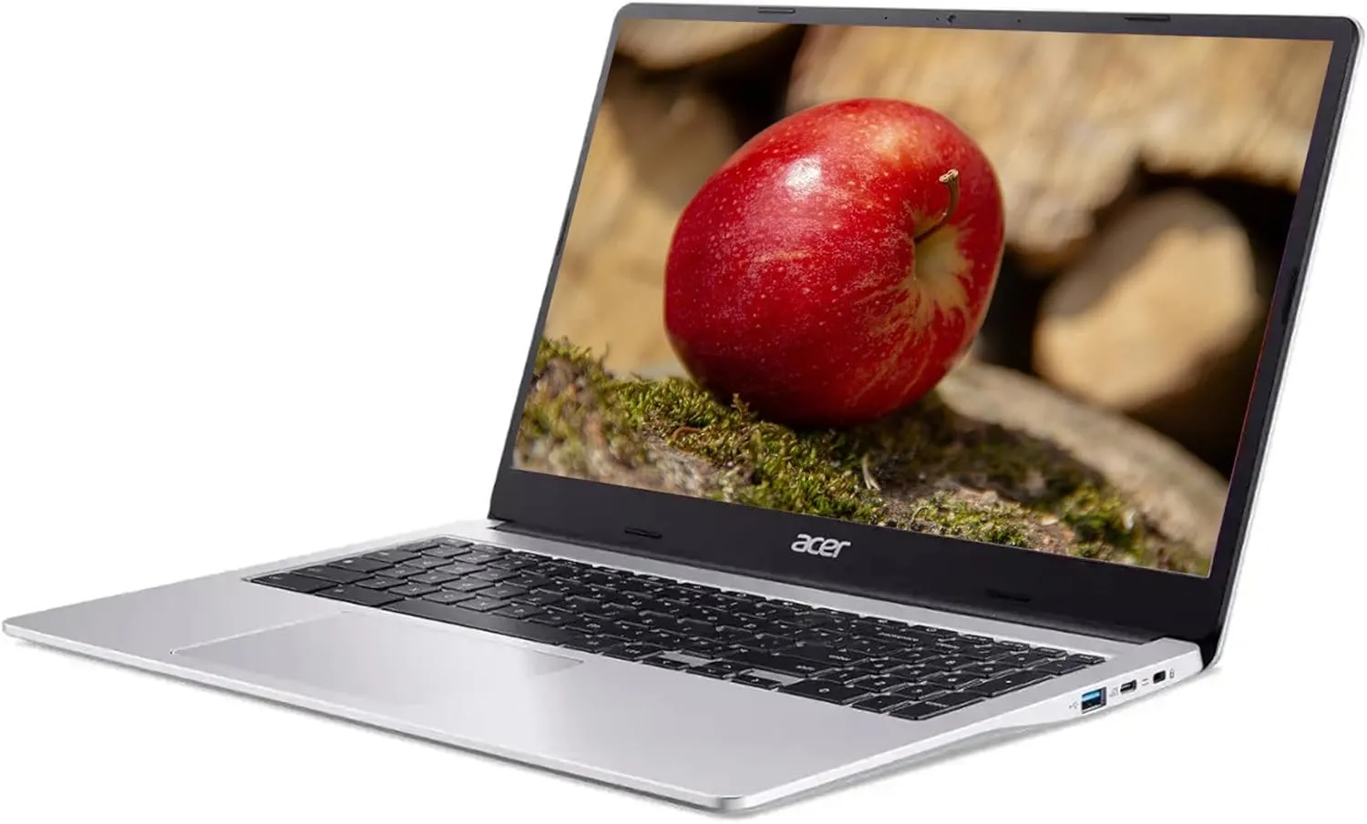 Acer Chromebook 315 with Gemini-AI Chrome OS | 15.6'' HD Display | 4GB RAM|128GB SSD & 128GB Portable SSD| Intel Pentium 4-Core CPU| Webcam | Card Reader| Display Port| Wi-Fi 6| Ultra Light| RK Bundle