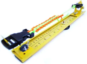 Acid Tactical® 15" Adjustable Paracord Jig - Lightweight Aluminum - for Bracelets, Keychains, & More - Accommodates Any Clasp or Hook