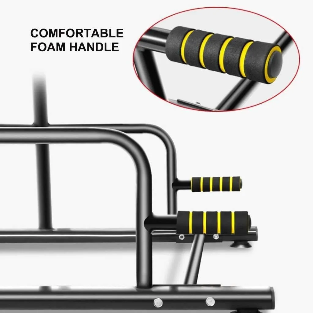 Adjustable Fitness Horizontal Bars for Home Use, Multi-Function Pull-Up Equipment, Parallel Bars for Children & Adults, Black, Load-Bearing 150kg