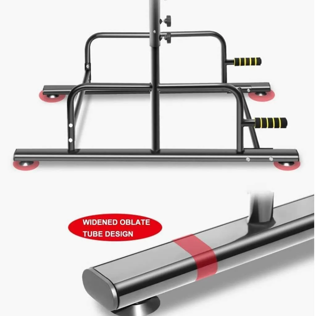 Adjustable Fitness Horizontal Bars for Home Use, Multi-Function Pull-Up Equipment, Parallel Bars for Children & Adults, Black, Load-Bearing 150kg